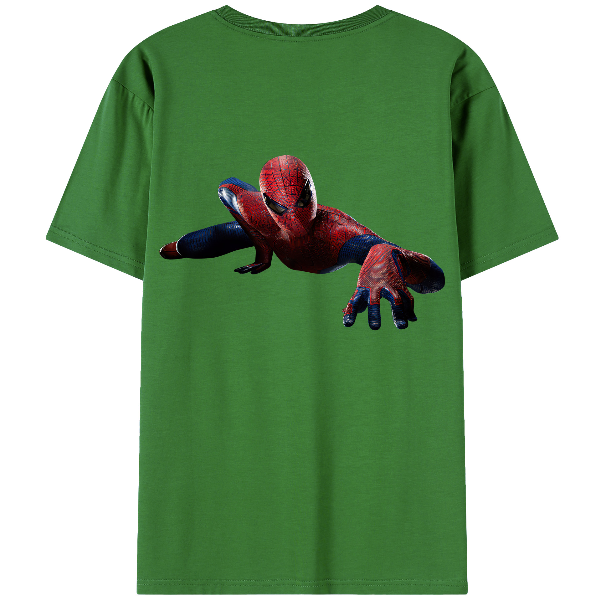 （画像用） Spider Man スパイダーマン レディース半袖Tシャツ(バックプリント)